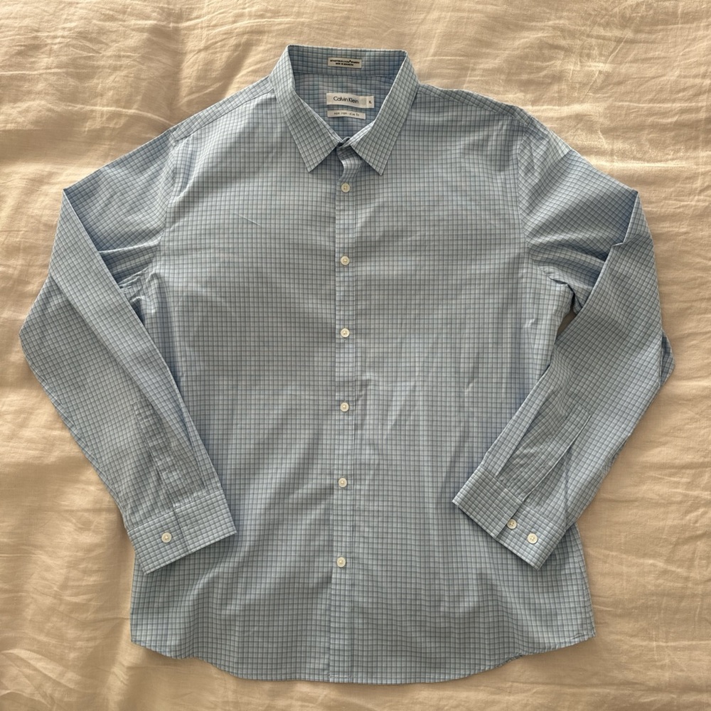 Men's Blue Checkered Shirt